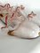 Sconces in Pink and White Murano Glass from La Murrina, Italy, 1970s, Set of 5 3