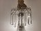 Lámpara de araña de cristal, Italia, años 40, Imagen 6