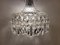 Lámpara de araña de cristal, Italia, años 40, Imagen 7