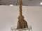 Lámpara de araña de cristal, Italia, años 40, Imagen 10