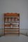 Vintage Wooden Spice Rack with Glass Bottles, Set of 6 1