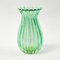 Mid-Century Ribbed Murano Glass Vase attributed to Archimede Seguso for Seguso Vetri d'Arte, Italy, 1950s, Image 2