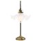 French Art Deco Brass & Glass Table Light, Image 5