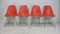 Orange Chairs by Ray and Charles Eames for Herman Miller Edition, 1960s, Set of 4 24