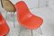 Orangefarbene Stühle von Ray & Charles Eames für Herman Miller Edition, 1960er, 4er Set 6