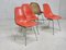 Orange Chairs by Ray and Charles Eames for Herman Miller Edition, 1960s, Set of 4, Image 21