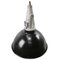 Lámpara colgante industrial vintage de esmalte negro, Imagen 2