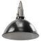 Vintage Industrial Black Enamel Cast Pendant Light 3