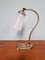 Art Deco Desk Lamp in Bronze and Satin Glass from Muller Frères, 1920s, Image 1