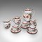 Juego de té japonés vintage de cerámica para cuatro personas, años 40. Juego de 13, Imagen 1