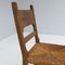 Brutalist Chairs with Rush Seats, Set of 6, Image 5