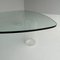 Vintage Glass Coffee Table with Plastic Legs, Set of 4 4