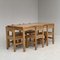 Wood Dining Table and Chairs attributed to Ilmar Tapiovaara for Laukaan Puu, Set of 6, Image 17