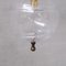 Mid-Century French Clear Glass and Brass Pendant Light, Image 3