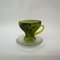 Green Glass Teacup by Kjell Engman for Kosta Boda, Sweden, 1980s 1