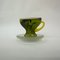 Green Glass Teacup by Kjell Engman for Kosta Boda, Sweden, 1980s 3