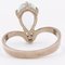 Vintage 14k White Gold Ring with Aquamarine and Diamond, Image 6