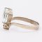 Vintage 14k White Gold Ring with Aquamarine and Diamond 5