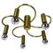 Round Brass Ceiling Light, Germany, 1980s, Image 1