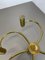 Round Brass Ceiling Light, Germany, 1980s, Image 11