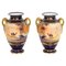 Taisho Period Hand Painted Noritake Porcelain Vases, 1920, Set of 2, Image 1