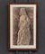 Statue of Virgin and Child, Early 20th Century, Charcoal Drawing, Framed 2