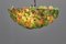 Large Mid-Century Ceiling Lamp with Colored Murano Glass Flowers by Venini, Italy, 1960s 6