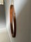 Espejo vintage ovalado con marco de teca, años 60, Imagen 5