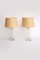 Mouth-Blown Table Lamps with Cream Lampshades by Ingo Maurer, 1960s, Set of 2 14