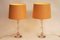 Mouth-Blown Table Lamps with Cream Lampshades by Ingo Maurer, 1960s, Set of 2 2