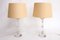 Mouth-Blown Table Lamps with Cream Lampshades by Ingo Maurer, 1960s, Set of 2 1