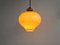 Caramel Brown Glass Pendant Lamp by Hans Agne Jakobsson for Staff Leutchen 6