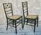 Antique French Napoleon III Faux Bamboo Opera Chairs, 1840, Set of 2 2