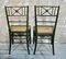 Antique French Napoleon III Faux Bamboo Opera Chairs, 1840, Set of 2 3