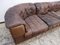 DS 11 Corner Modular Sofa in Brown Leather from de Sede, 1960s, Set of 7 4