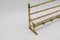 Large Brass and Bamboo Wall Coat Rack, Italy, 1960s, Image 3