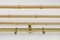 Large Brass and Bamboo Wall Coat Rack, Italy, 1960s 4