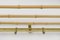 Large Brass and Bamboo Wall Coat Rack, Italy, 1960s, Image 4