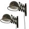 Mid-Century French Industrial Scissor Lamps from Jieldé, Set of 2 1