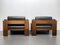 Armchairs in Black Leather by Tobia Scarpa for Gavina, Italy, 1970s, Set of 2 5