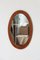 Specchio ovale in teak, anni '60, Immagine 8