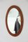 Specchio ovale in teak, anni '60, Immagine 7