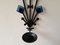 Sculptural Iron and Blue Glass Candle Sconce from Dantoft, 1960s 5