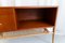 Danish Modern Teak and Oak Console Table with Cane Shelf, 1960s 5