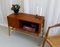 Danish Modern Teak and Oak Console Table with Cane Shelf, 1960s 14