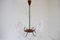 Danish Modern Teak and Brass Hanging Light, 1950s 1