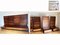 Danish Wall Shelf in Teak with Black Leather Seats, 1963, Image 8