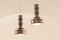 Brutalist Copper Pendant Lamps by Svend Aage Holm Sørensen, Set of 2, Image 3