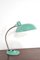 Lámpara de escritorio Bauhaus vintage en turquesa, años 50, Imagen 1