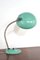 Lámpara de escritorio Bauhaus vintage en turquesa, años 50, Imagen 5